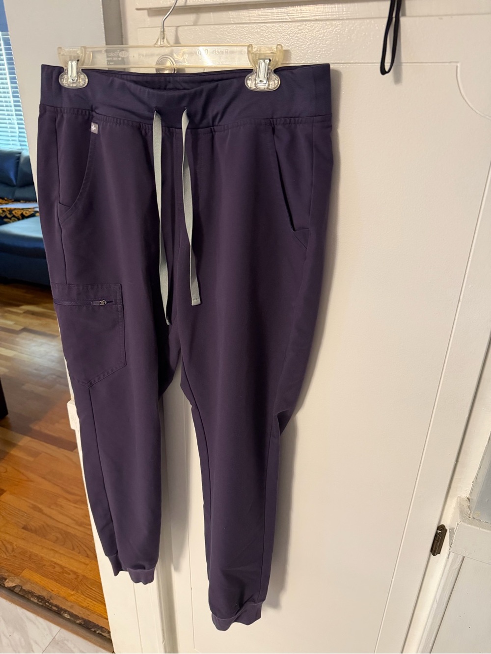 Figs Purple Jogger-Style Scrub Pants